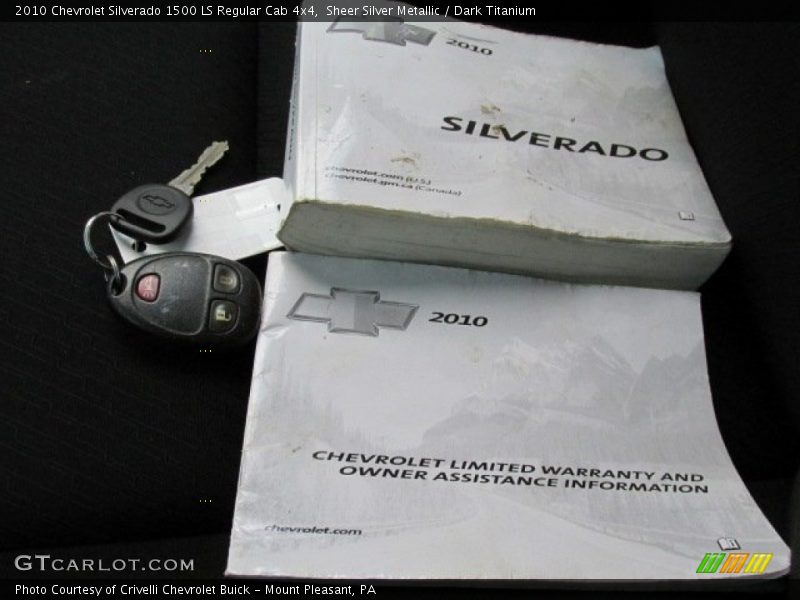 Sheer Silver Metallic / Dark Titanium 2010 Chevrolet Silverado 1500 LS Regular Cab 4x4