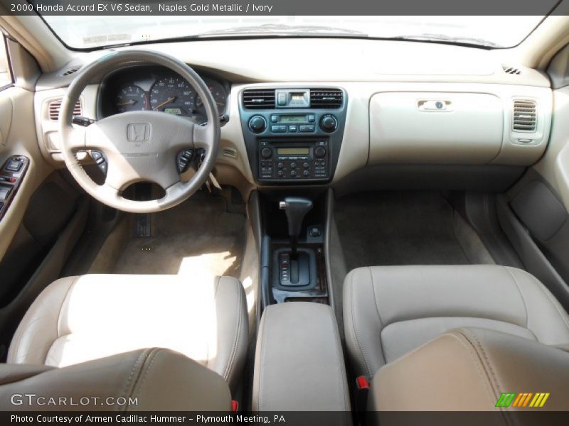 Naples Gold Metallic / Ivory 2000 Honda Accord EX V6 Sedan