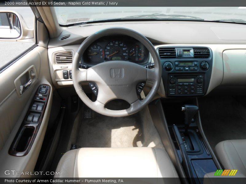 Naples Gold Metallic / Ivory 2000 Honda Accord EX V6 Sedan