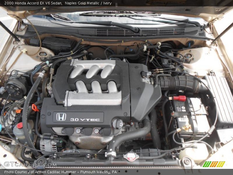 Naples Gold Metallic / Ivory 2000 Honda Accord EX V6 Sedan