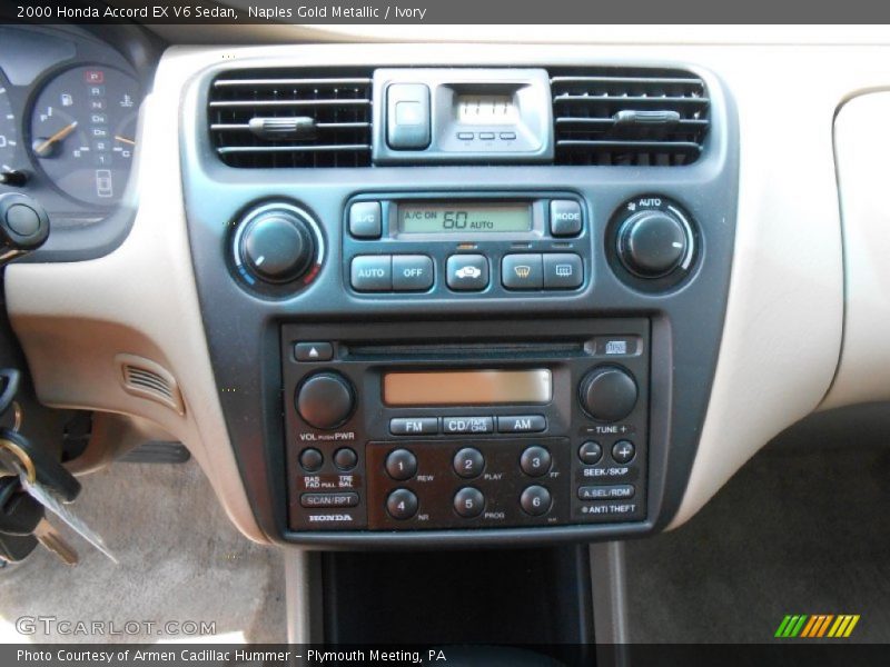 Naples Gold Metallic / Ivory 2000 Honda Accord EX V6 Sedan