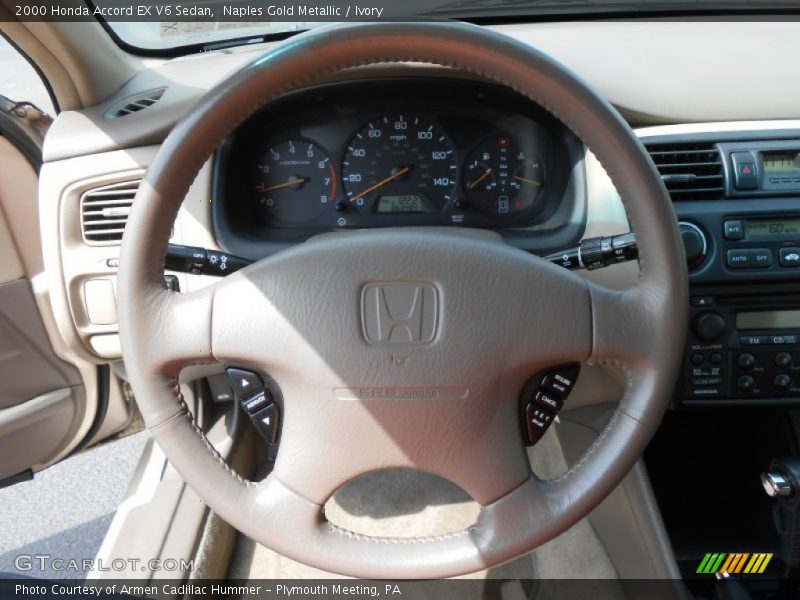 Naples Gold Metallic / Ivory 2000 Honda Accord EX V6 Sedan