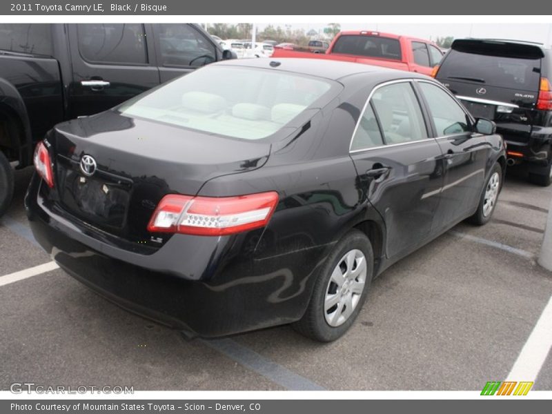 Black / Bisque 2011 Toyota Camry LE