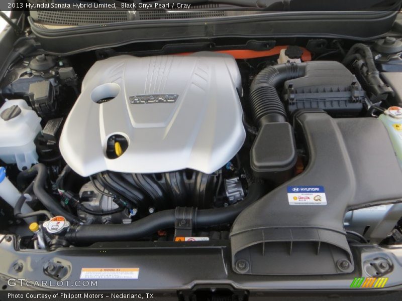 Black Onyx Pearl / Gray 2013 Hyundai Sonata Hybrid Limited