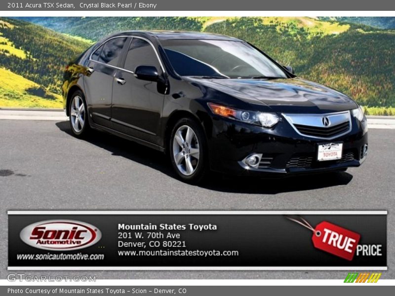 Crystal Black Pearl / Ebony 2011 Acura TSX Sedan