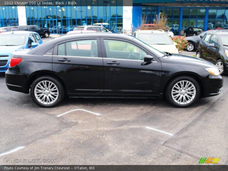 Black / Black 2012 Chrysler 200 LX Sedan