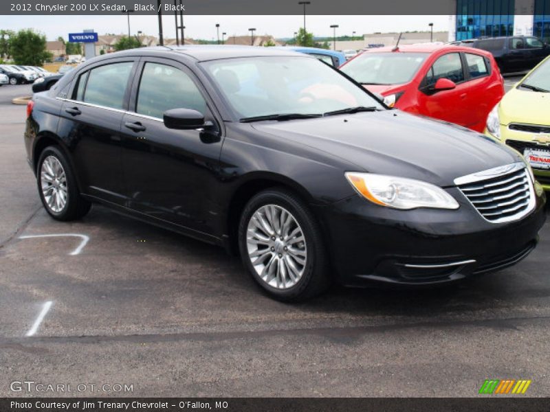 Black / Black 2012 Chrysler 200 LX Sedan