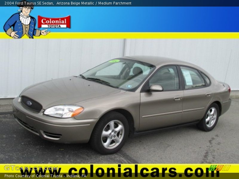 Arizona Beige Metallic / Medium Parchment 2004 Ford Taurus SE Sedan