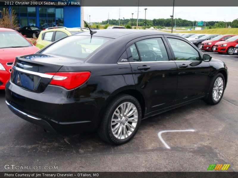 Black / Black 2012 Chrysler 200 LX Sedan
