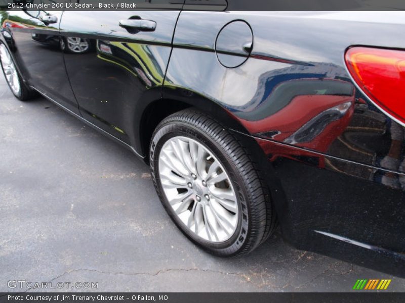 Black / Black 2012 Chrysler 200 LX Sedan