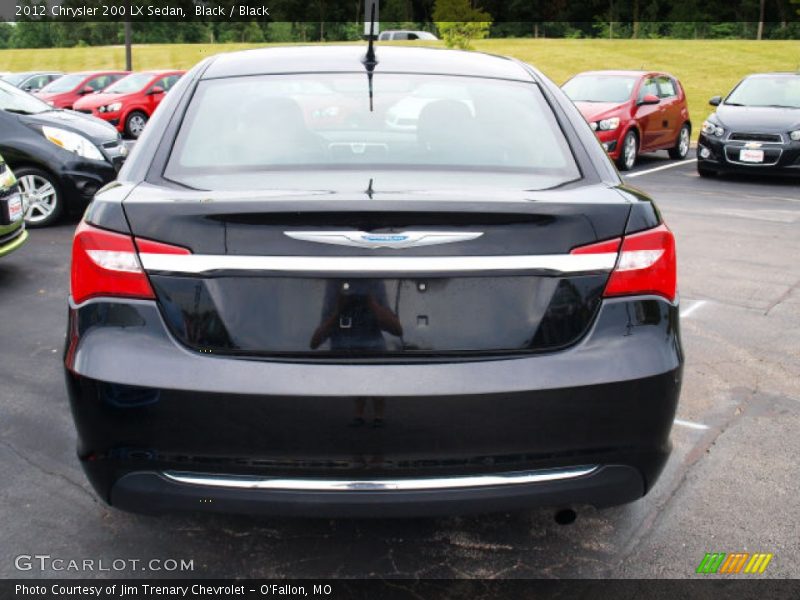 Black / Black 2012 Chrysler 200 LX Sedan