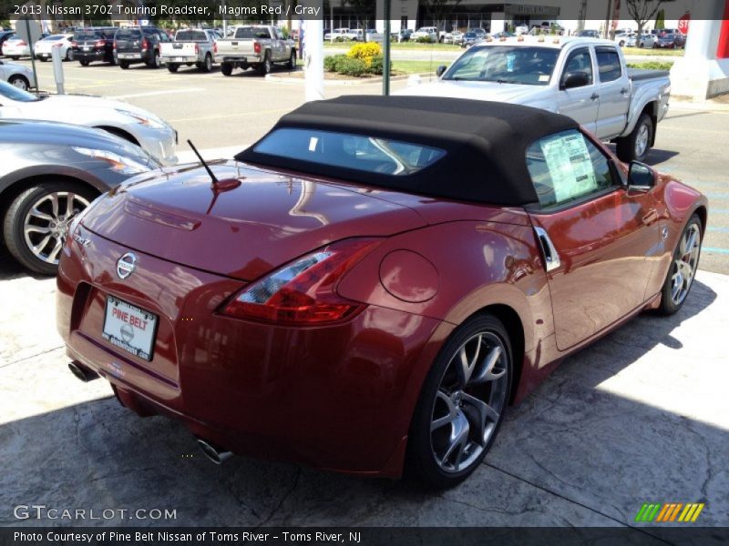 Magma Red / Gray 2013 Nissan 370Z Touring Roadster