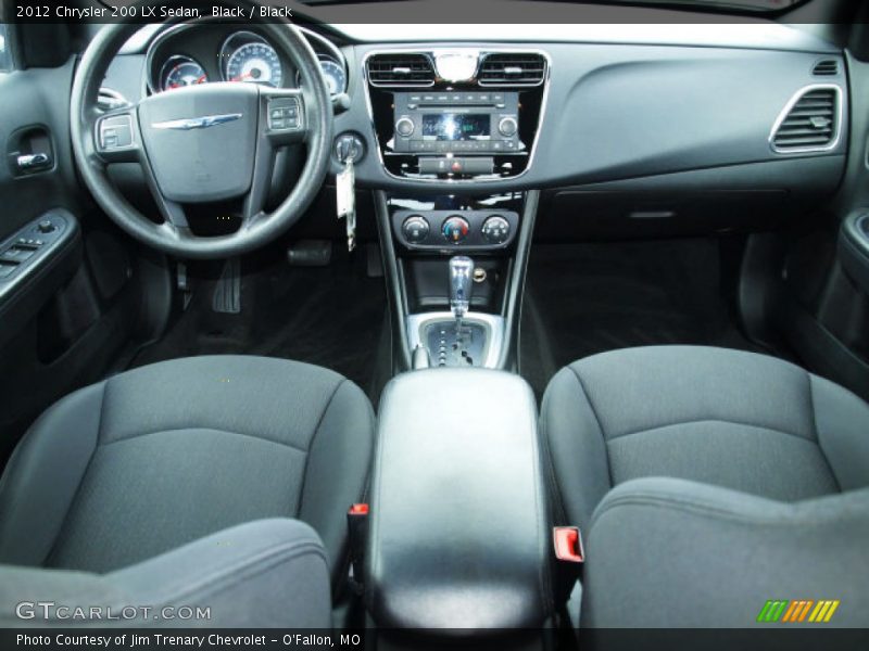 Black / Black 2012 Chrysler 200 LX Sedan