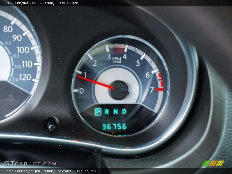 Black / Black 2012 Chrysler 200 LX Sedan