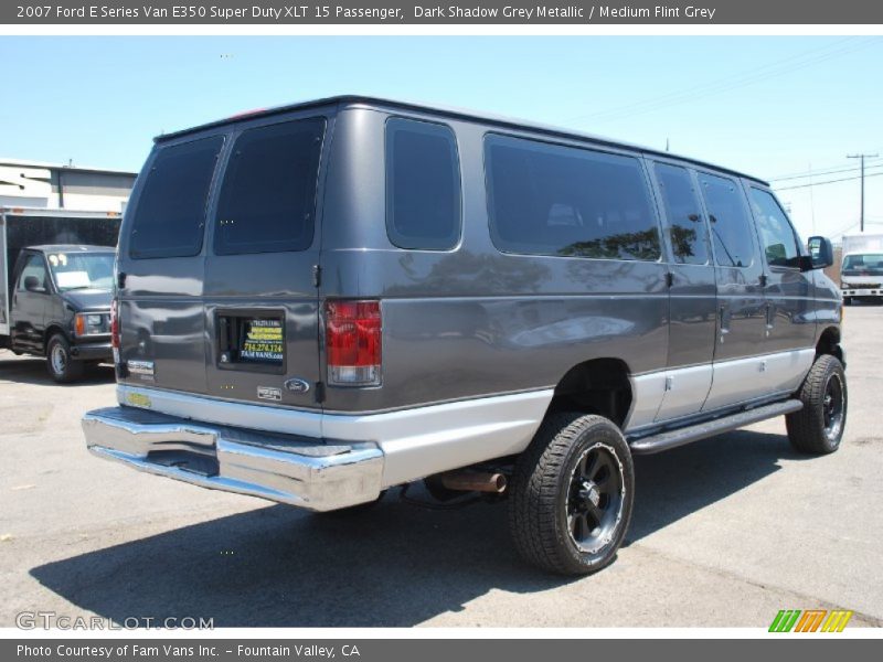 Dark Shadow Grey Metallic / Medium Flint Grey 2007 Ford E Series Van E350 Super Duty XLT 15 Passenger
