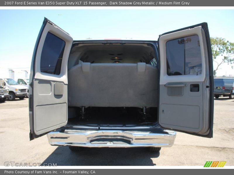 Dark Shadow Grey Metallic / Medium Flint Grey 2007 Ford E Series Van E350 Super Duty XLT 15 Passenger