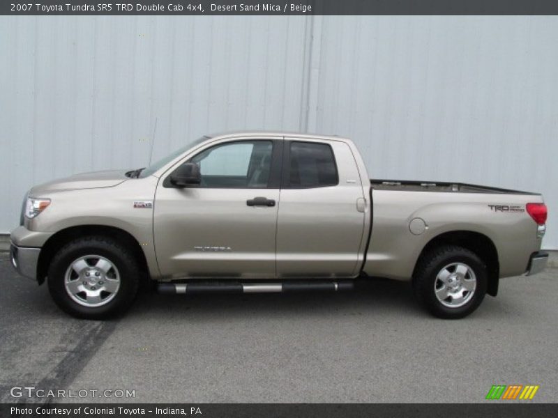 Desert Sand Mica / Beige 2007 Toyota Tundra SR5 TRD Double Cab 4x4