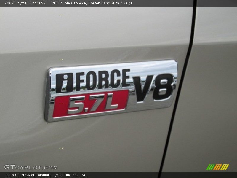 Desert Sand Mica / Beige 2007 Toyota Tundra SR5 TRD Double Cab 4x4