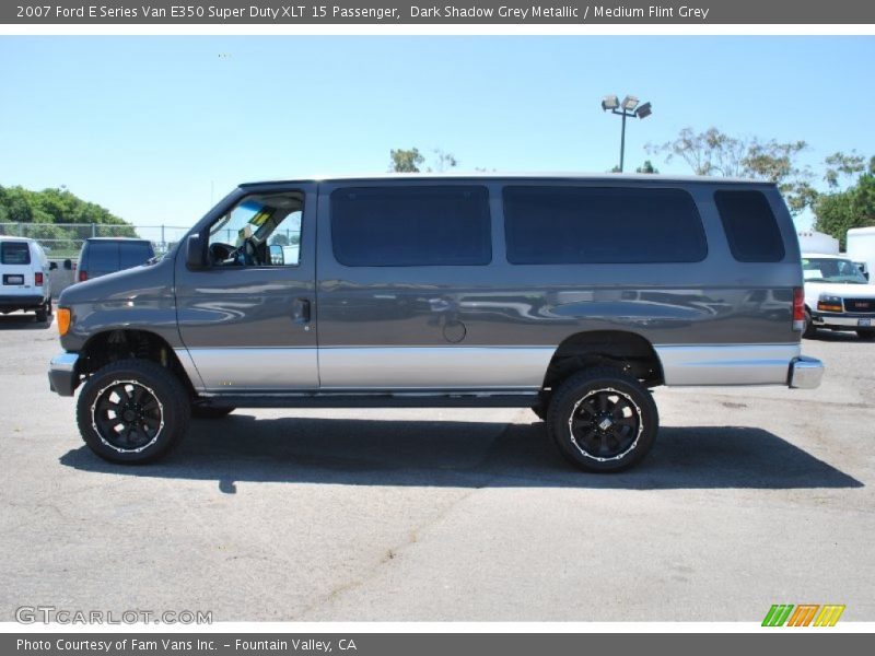 Dark Shadow Grey Metallic / Medium Flint Grey 2007 Ford E Series Van E350 Super Duty XLT 15 Passenger