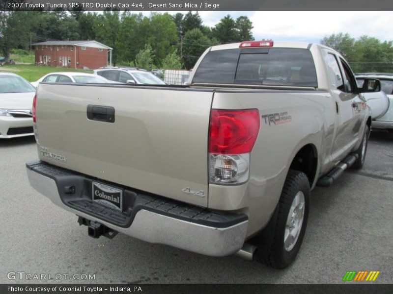 Desert Sand Mica / Beige 2007 Toyota Tundra SR5 TRD Double Cab 4x4