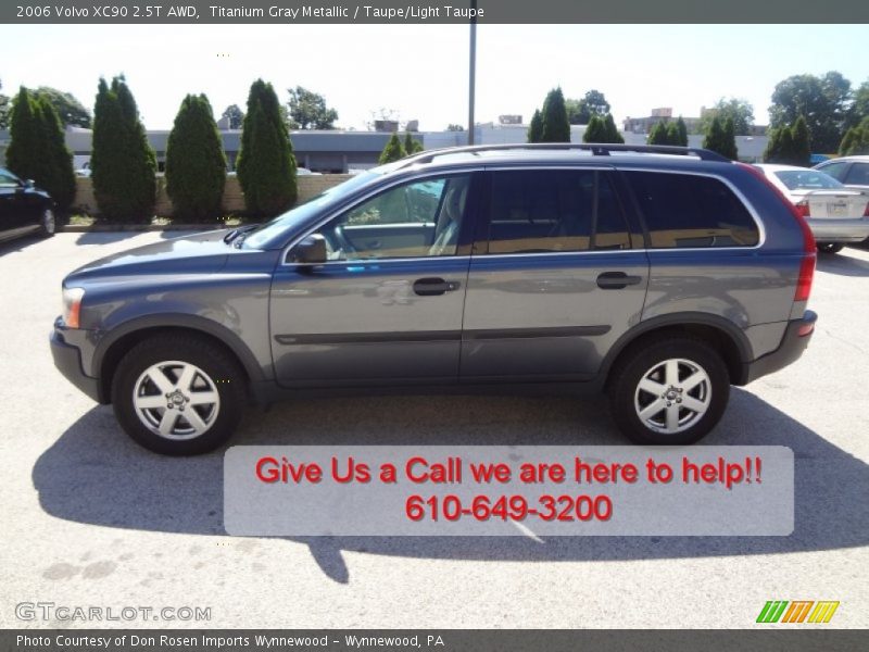 Titanium Gray Metallic / Taupe/Light Taupe 2006 Volvo XC90 2.5T AWD