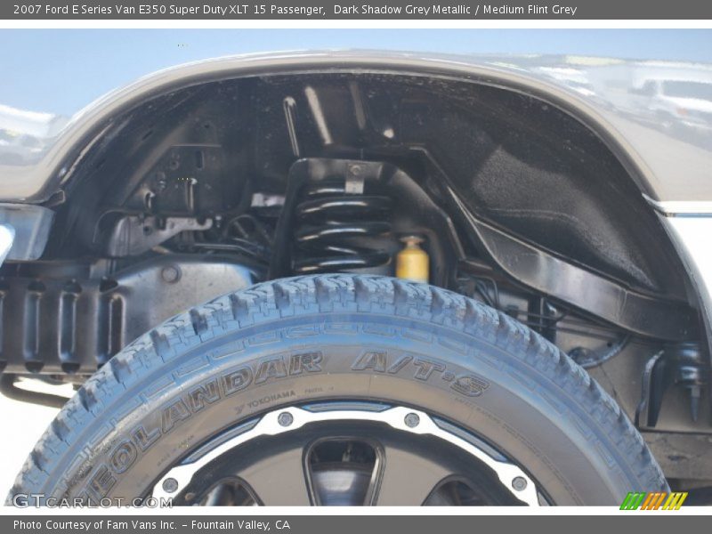 Dark Shadow Grey Metallic / Medium Flint Grey 2007 Ford E Series Van E350 Super Duty XLT 15 Passenger