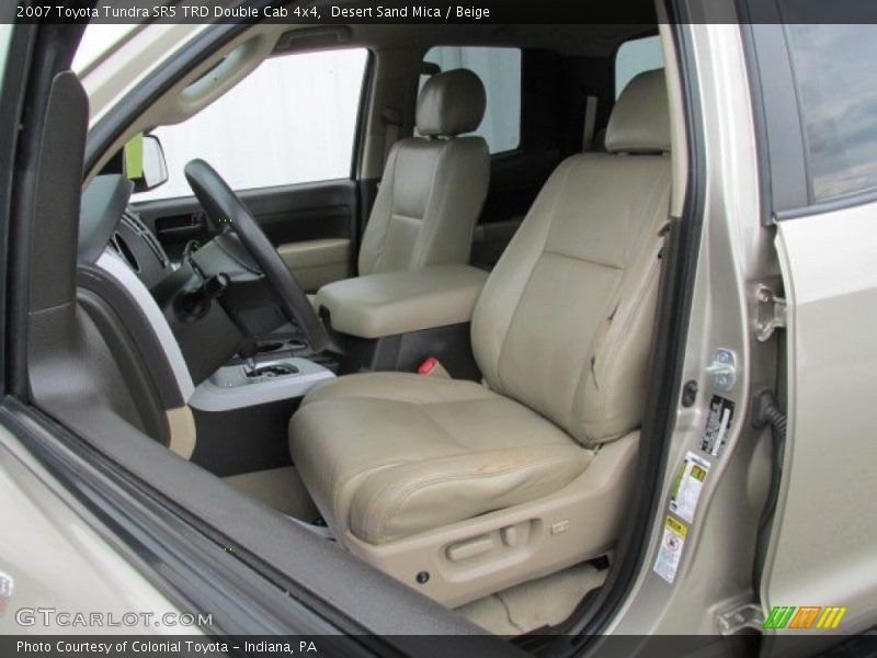 Desert Sand Mica / Beige 2007 Toyota Tundra SR5 TRD Double Cab 4x4