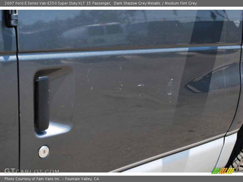 Dark Shadow Grey Metallic / Medium Flint Grey 2007 Ford E Series Van E350 Super Duty XLT 15 Passenger