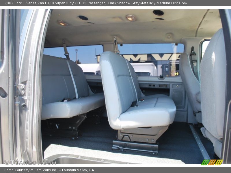 Dark Shadow Grey Metallic / Medium Flint Grey 2007 Ford E Series Van E350 Super Duty XLT 15 Passenger