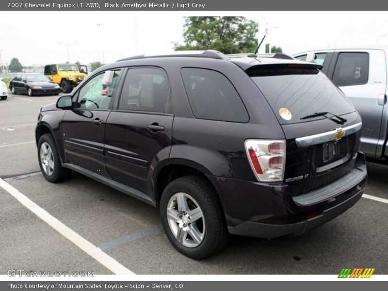 Black Amethyst Metallic / Light Gray 2007 Chevrolet Equinox LT AWD