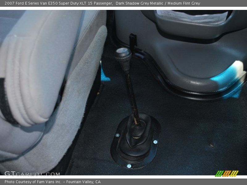 Dark Shadow Grey Metallic / Medium Flint Grey 2007 Ford E Series Van E350 Super Duty XLT 15 Passenger
