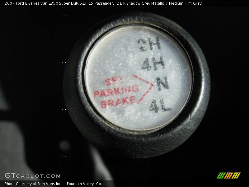 Dark Shadow Grey Metallic / Medium Flint Grey 2007 Ford E Series Van E350 Super Duty XLT 15 Passenger