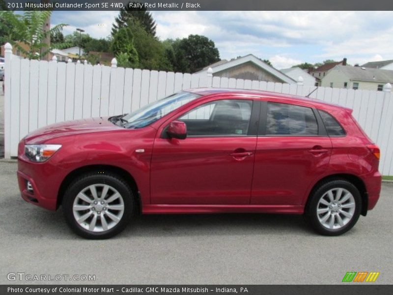 Rally Red Metallic / Black 2011 Mitsubishi Outlander Sport SE 4WD