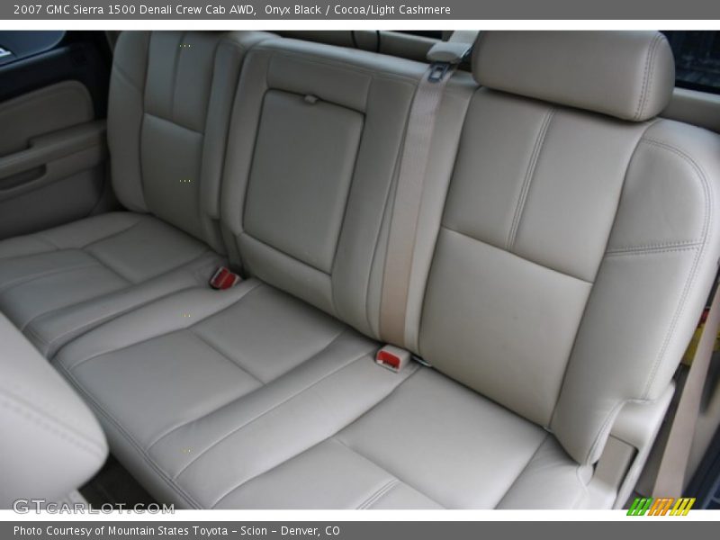 Onyx Black / Cocoa/Light Cashmere 2007 GMC Sierra 1500 Denali Crew Cab AWD