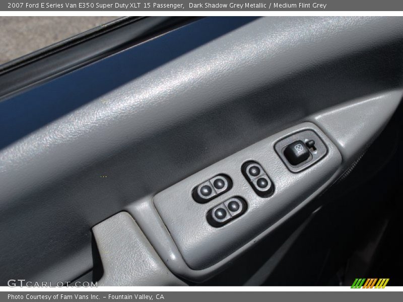 Dark Shadow Grey Metallic / Medium Flint Grey 2007 Ford E Series Van E350 Super Duty XLT 15 Passenger