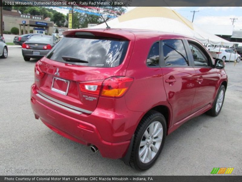 Rally Red Metallic / Black 2011 Mitsubishi Outlander Sport SE 4WD