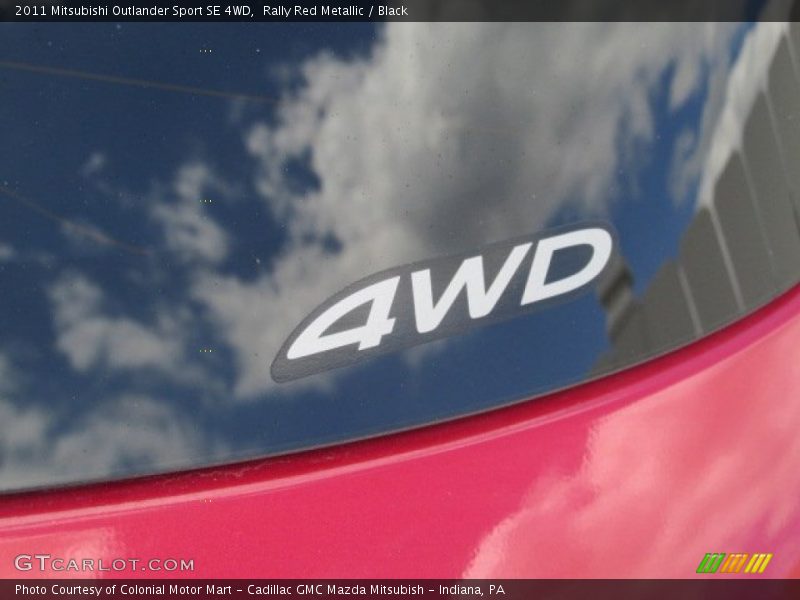 Rally Red Metallic / Black 2011 Mitsubishi Outlander Sport SE 4WD