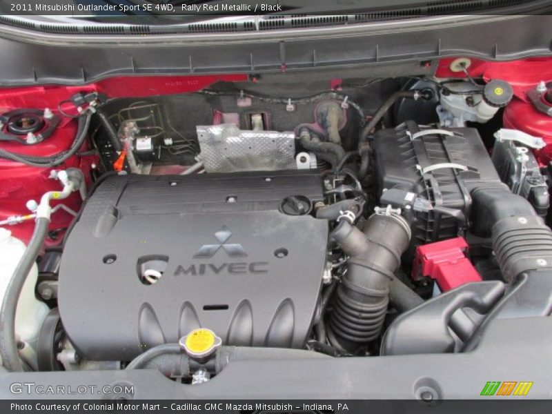 Rally Red Metallic / Black 2011 Mitsubishi Outlander Sport SE 4WD