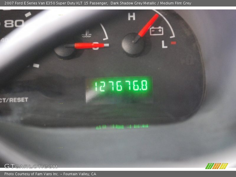 Dark Shadow Grey Metallic / Medium Flint Grey 2007 Ford E Series Van E350 Super Duty XLT 15 Passenger