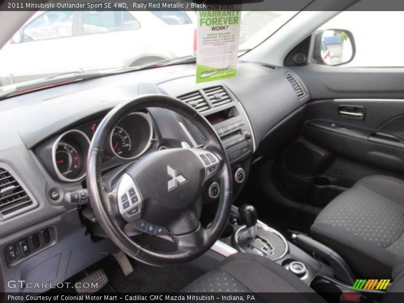 Rally Red Metallic / Black 2011 Mitsubishi Outlander Sport SE 4WD