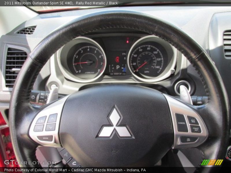 Rally Red Metallic / Black 2011 Mitsubishi Outlander Sport SE 4WD