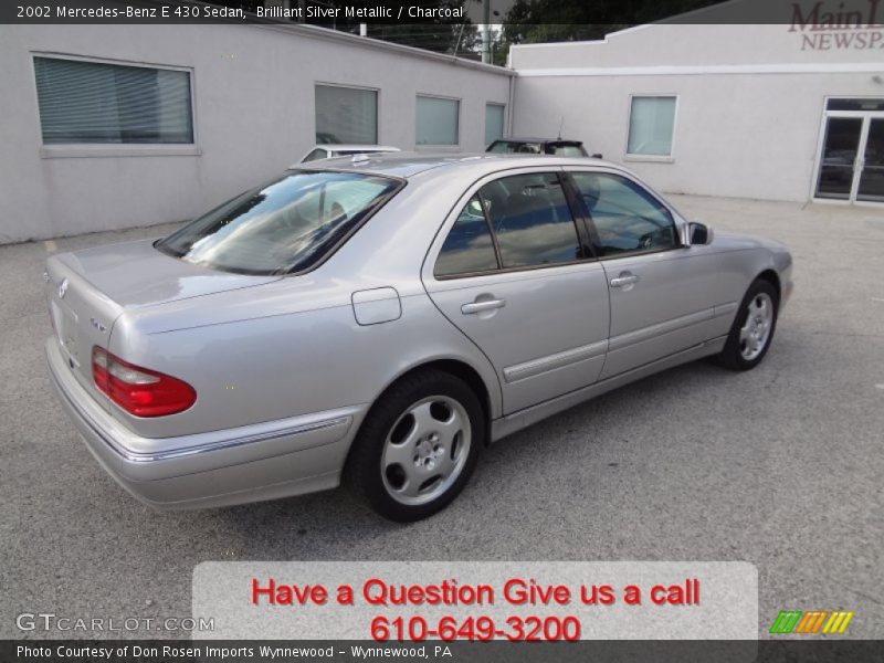 Brilliant Silver Metallic / Charcoal 2002 Mercedes-Benz E 430 Sedan