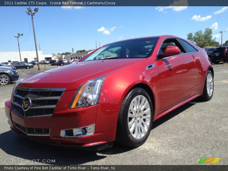 Crystal Red Tintcoat / Cashmere/Cocoa 2011 Cadillac CTS Coupe