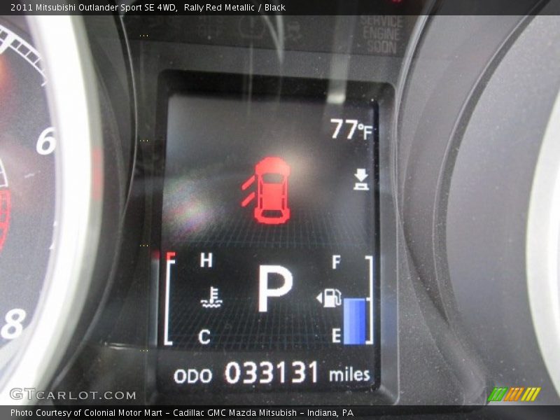 Rally Red Metallic / Black 2011 Mitsubishi Outlander Sport SE 4WD