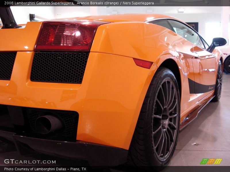 Arancio Borealis (Orange) / Nero Superleggera 2008 Lamborghini Gallardo Superleggera