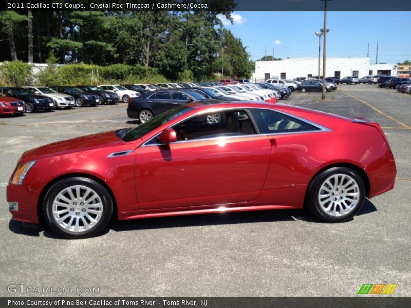 Crystal Red Tintcoat / Cashmere/Cocoa 2011 Cadillac CTS Coupe