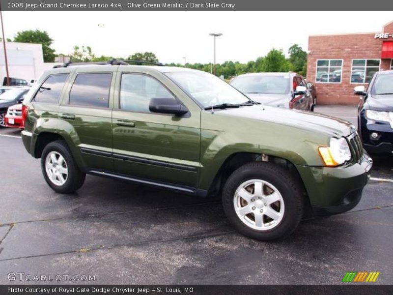 Olive Green Metallic / Dark Slate Gray 2008 Jeep Grand Cherokee Laredo 4x4