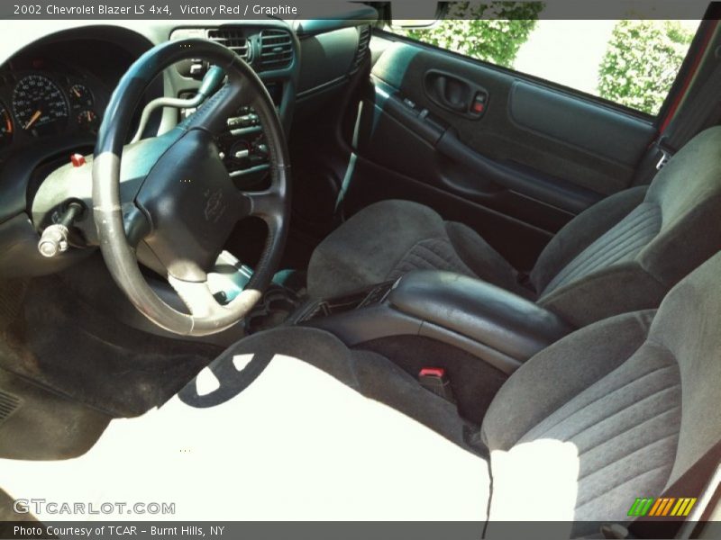 Victory Red / Graphite 2002 Chevrolet Blazer LS 4x4