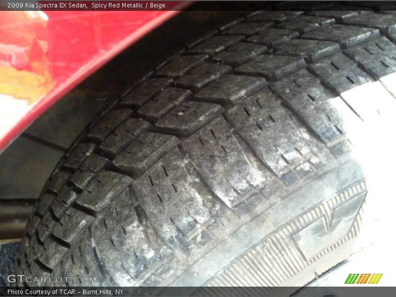 Spicy Red Metallic / Beige 2009 Kia Spectra EX Sedan