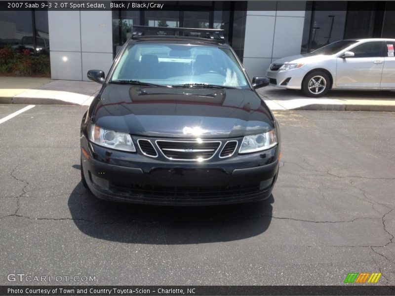 Black / Black/Gray 2007 Saab 9-3 2.0T Sport Sedan